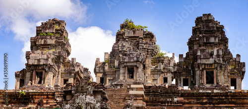 It's Part of the Ta Keo, a temple-mountain, in Angkor (Cambodia). It was the state temple of Jayavarman V, son of Rajendravarman