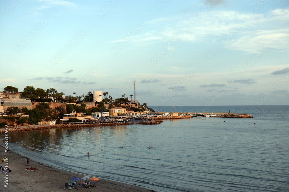 View of Cabo Roig in Orihuela Costa. Spain