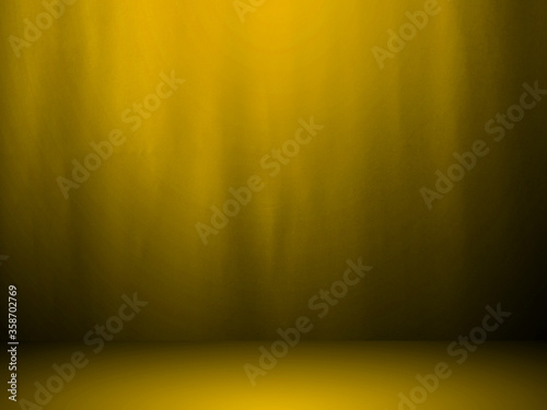 Abstract yellow background for web design templates  christmas  valentine  product studio room and business report with smooth gradient color. Black and yellow background.