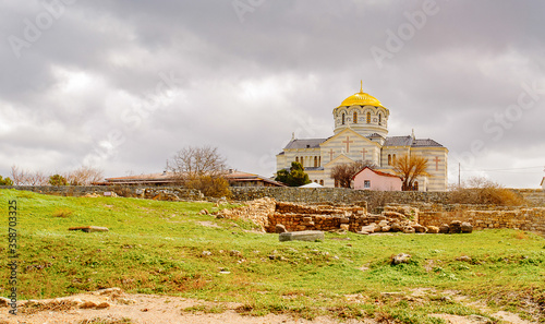 Nature of Chersonesus , archaeological park, Sevastopol, Crimea