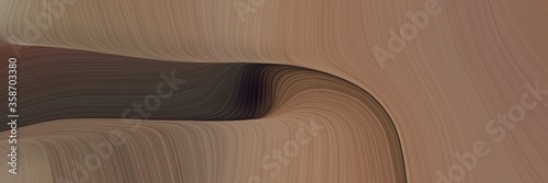 abstract moving banner design with pastel brown  very dark blue and old mauve colors. fluid curved flowing waves and curves for poster or canvas