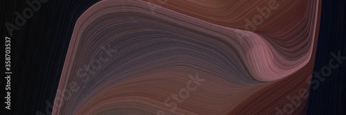 abstract decorative header with old mauve, black and pastel brown colors. fluid curved lines with dynamic flowing waves and curves for poster or canvas