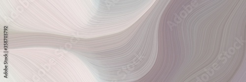 abstract dynamic header design with dark gray, antique white and silver colors. fluid curved flowing waves and curves for poster or canvas
