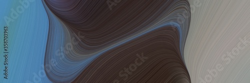 abstract moving designed horizontal header with dim gray, very dark pink and gray gray colors. fluid curved lines with dynamic flowing waves and curves for poster or canvas
