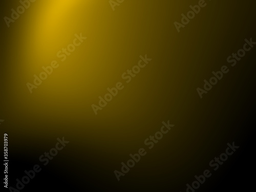 Abstract yellow background for web design templates, christmas, valentine, product studio room and business report with smooth gradient color. Black and yellow background.