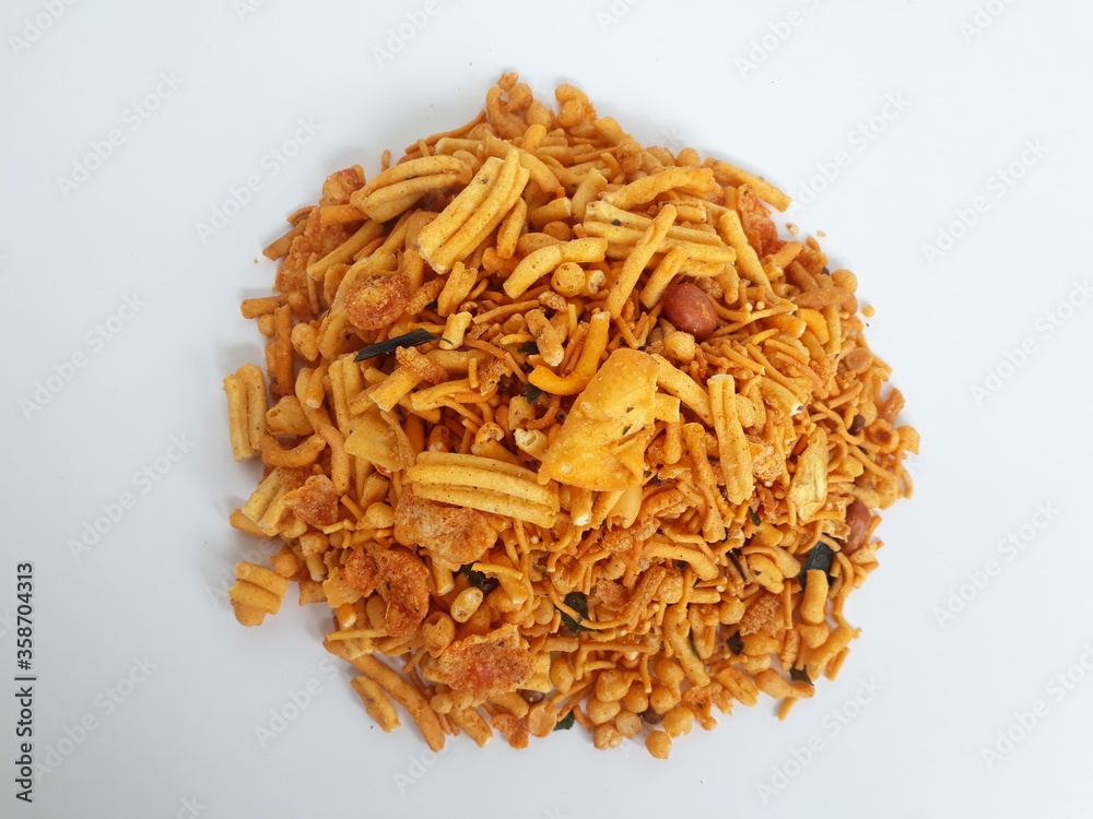Farsan mix chiwda made of chana dal, green peas and cereals Farsan mix chiwda made of chana dal, green peas and cereals