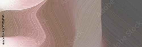 abstract dynamic header with gray gray, pastel pink and dim gray colors. fluid curved lines with dynamic flowing waves and curves for poster or canvas