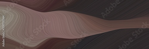 abstract colorful designed horizontal header with old mauve  gray gray and pastel brown colors. fluid curved lines with dynamic flowing waves and curves for poster or canvas