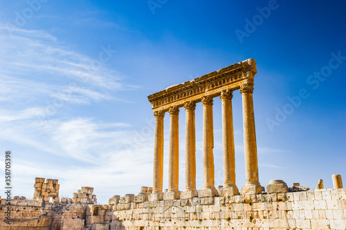 It's Jupiter temple of Baalbek, Lebanon photo