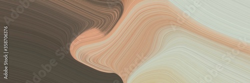 abstract surreal banner with tan, old mauve and pastel brown colors. fluid curved lines with dynamic flowing waves and curves for poster or canvas