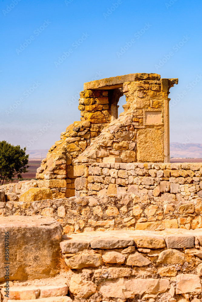 It's Volubilis, an excavated Berber and Roman city in Morocco, ancient capital of the kingdom of Mauretania. UNESCO World Heritage It's Volubilis, an excavated Berber and Roman city in Morocco, ancient capital of the kingdom of Mauretania. UNESCO World Heritage