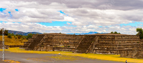 Pyramids of Teotihuacan, site of many Mesoamerican pyramids built in the pre-Columbian Americas. UNESCO World Heritage