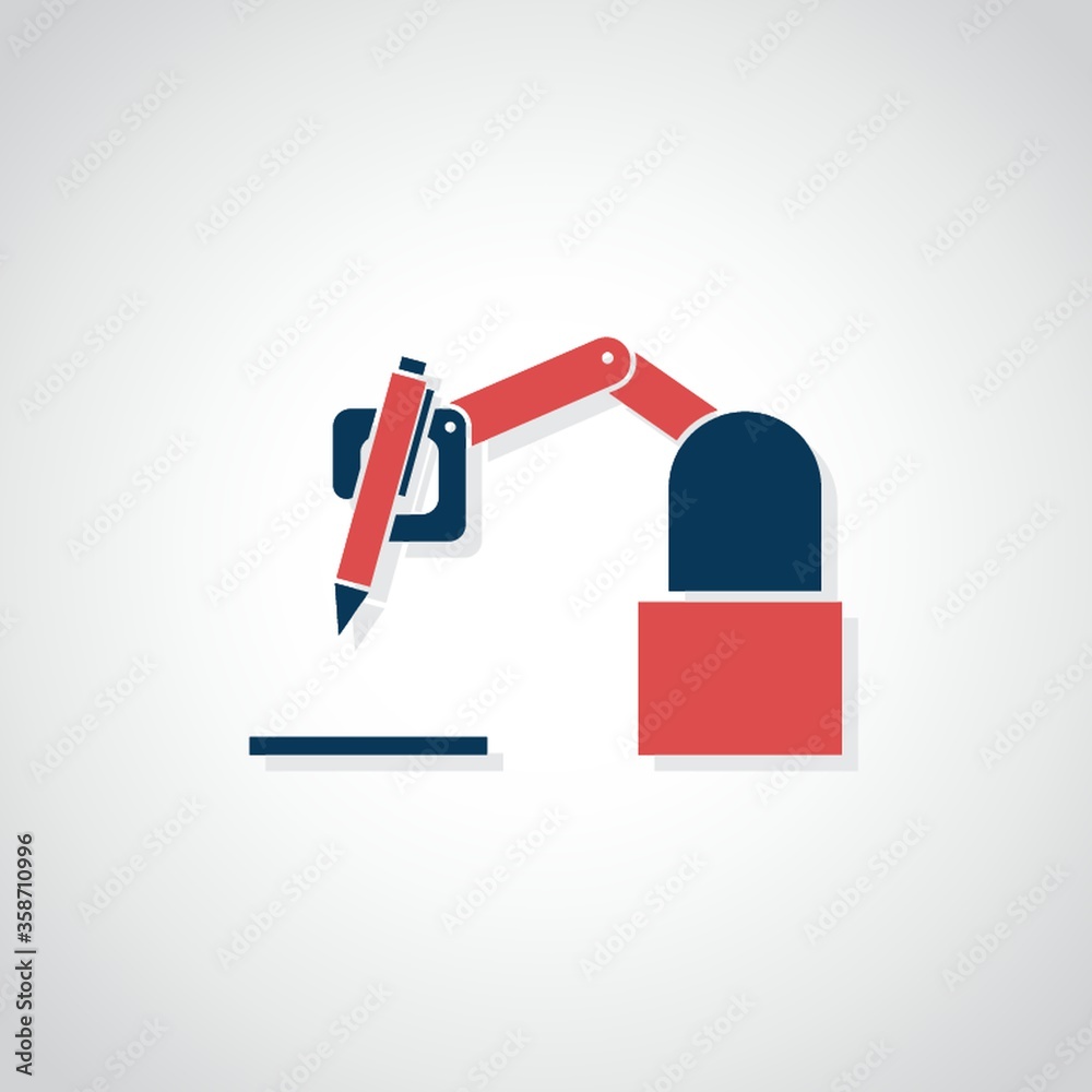 robotic hand holding a pen robotic hand holding a pen