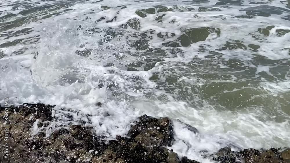 Half moon Bay California Beach waves hitting the rocks Half moon Bay California Beach waves hitting the rocks