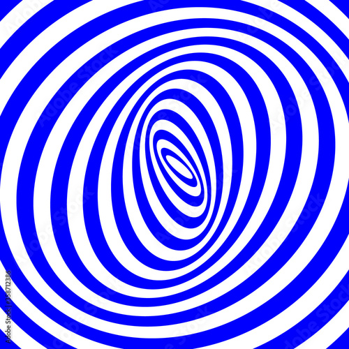Fototapeta Naklejka Na Ścianę i Meble -  Blue abstract striped background. Optical art. Vector.