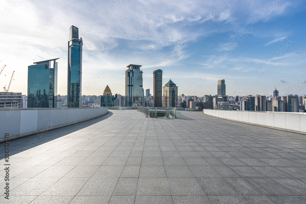 Obraz premium downtown city