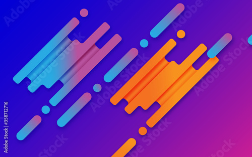 Colorful vector background illustration composition concept