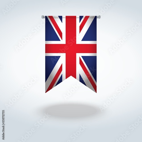 united kingdom flag pennant