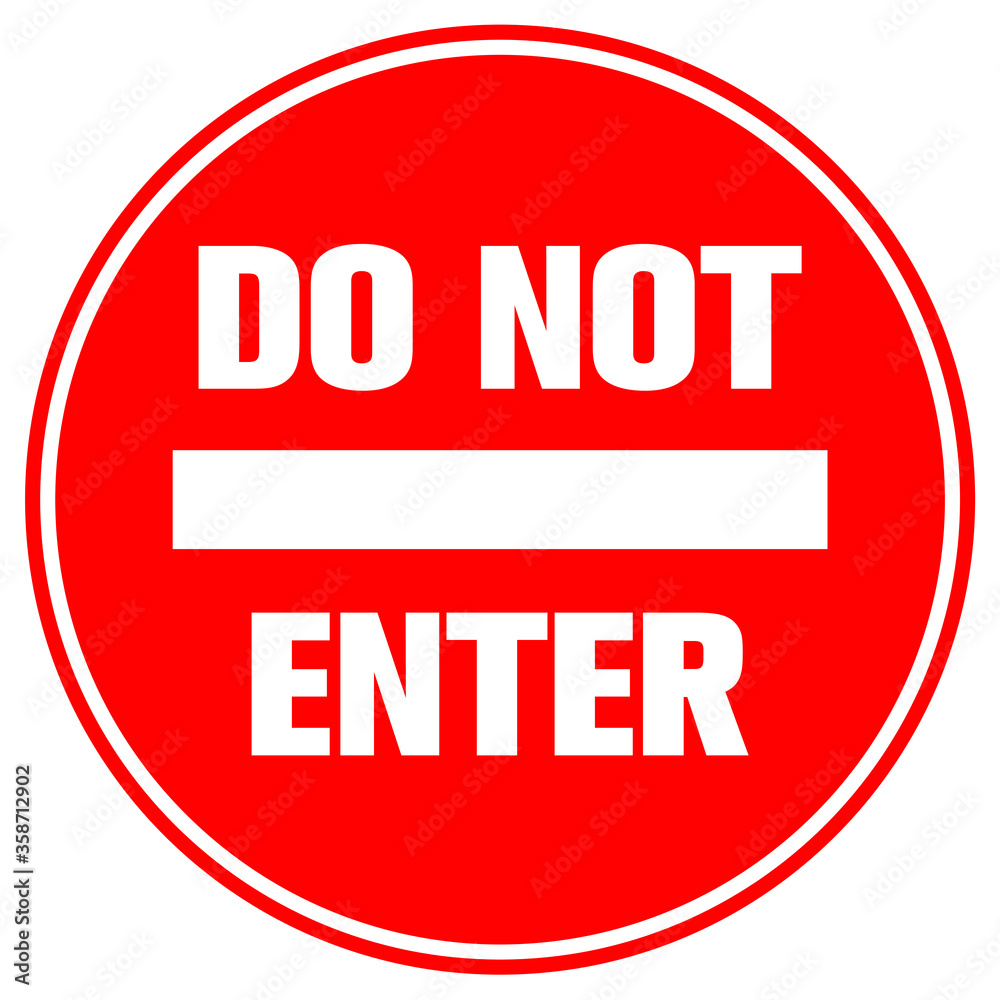 Do Not Enter Sign Stock GamesAgeddon