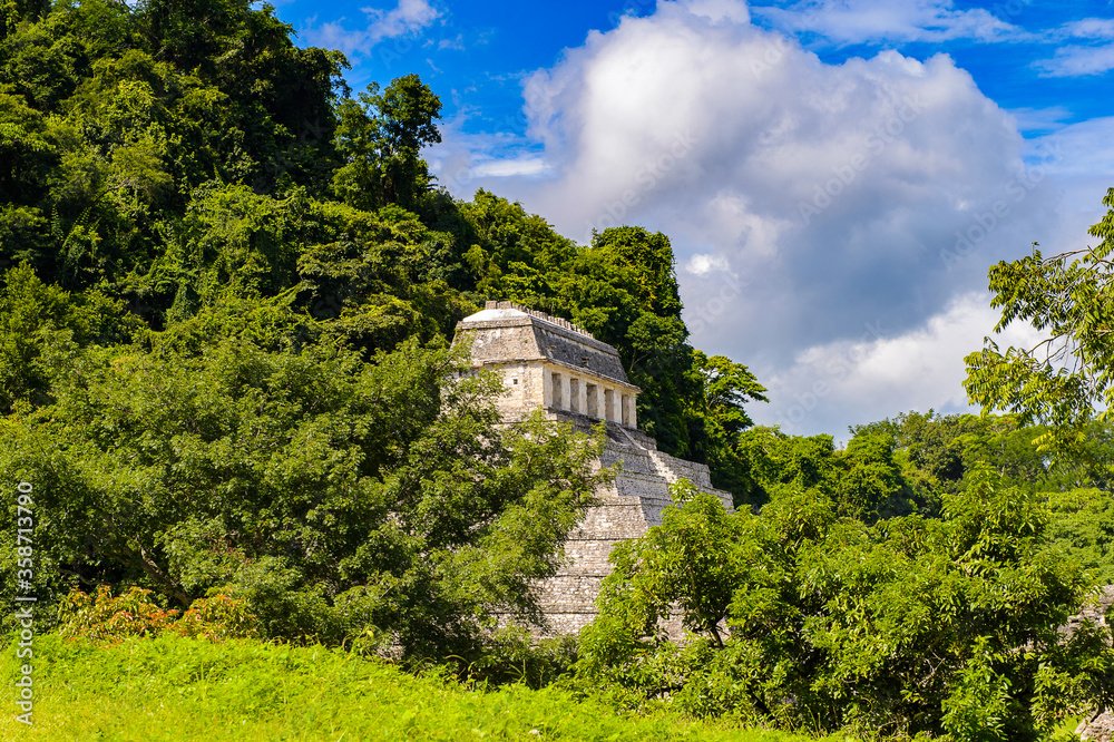 One of the temples of Palenque, was a pre-Columbian Maya civilization of Mesoamerica. Known as Lakamha (Big Water). UNESCO World Heritage One of the temples of Palenque, was a pre-Columbian Maya civilization of Mesoamerica. Known as Lakamha (Big Water). UNESCO World Heritage