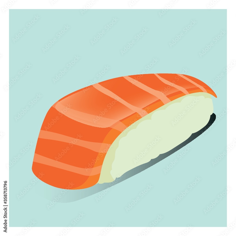 Fototapeta premium salmon nigiri sushi