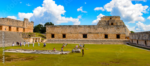 Building of The Nunnery, Uxmal, an ancient Maya city of the classical period. One of the most important archaeological sites of Maya culture. UNESCO World Heritage site photo