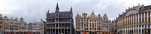 Grand Place (Grote Markt) - central square of Brussels. It is surrounded by guildhalls and two larger edifices city's Town Hall Breadhouse. Brussel. © othman