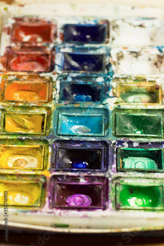 Picture of aquarelle paintbox