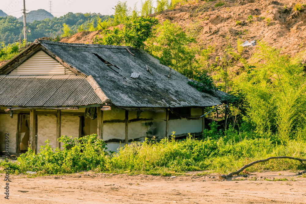 Old abandoned house in the countryside