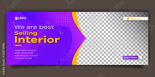 Interior cover page best sale for social media post template