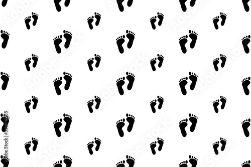 Traces of human feet. Seamless texture.