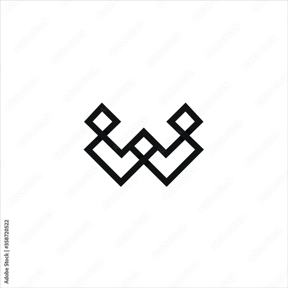 letter W logo vector letter W logo vector