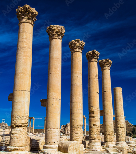 It's Great Colonnade at Palmyra was the main colonnaded avenue in the ancient city of Palmyra in the Syrian Desert. UNESCO World Heritage Site