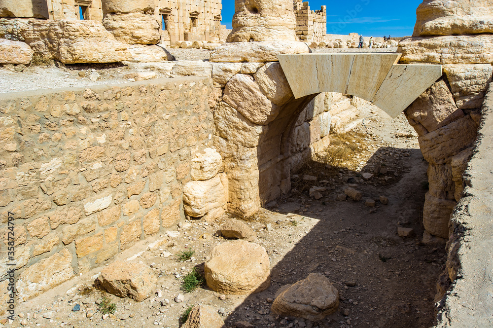 It's Great ruins of Palmyra, Syria. UNESCO World heritage