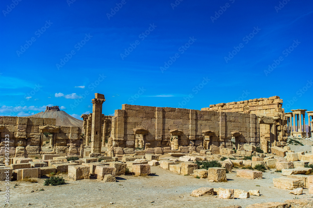 It's Ruins of the UNESCO World Heritage town of Palmyra, Syria