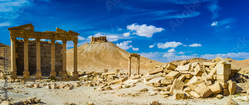 Fotografering It's Landscape of the ruins of Palmyra, Syria