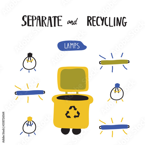 Separate waste  and recycling