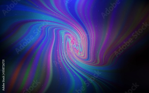 Dark Pink, Blue vector texture with milky way stars. Modern abstract illustration with Big Dipper stars. Smart design for your business advert.