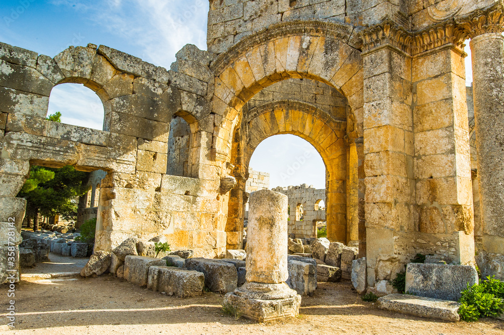 It's Ruins of the ancient castle of Syria.