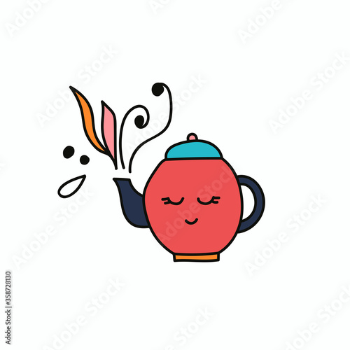 Vector illustration of coffee and tea
