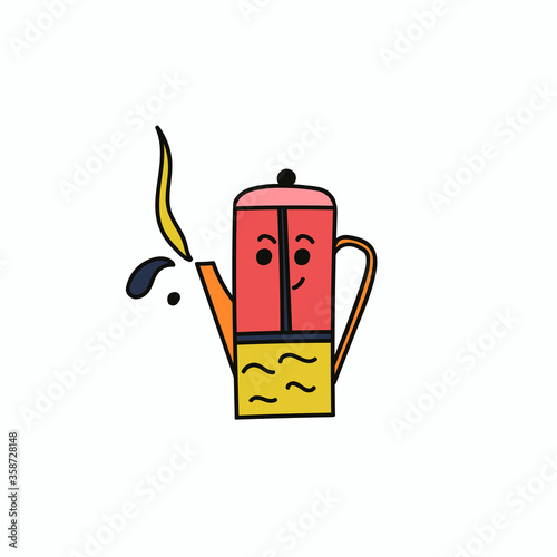 Vector illustration of coffee and tea