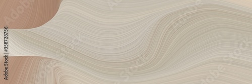 abstract surreal banner design with ash gray, rosy brown and light gray colors. fluid curved flowing waves and curves for poster or canvas