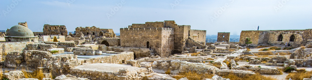 It's Ruins of Old Aleppo, Syria, one of the oldest continuously inhabited cities in the world