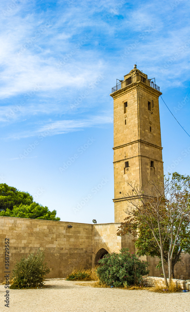 It's Tower of the old town of Aleppo