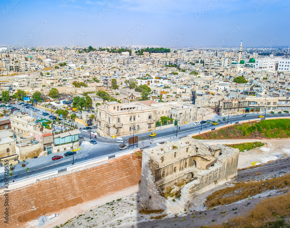 It's Landscape of Aleppo, Syria, the largest city in Syria and serves as the capital of Aleppo Governorate, the most populous Syrian governorate.