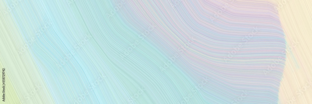 abstract flowing header design with light gray, powder blue and antique white colors. fluid curved flowing waves and curves for poster or canvas