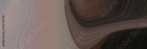 abstract artistic designed horizontal header with very dark blue, gray gray and very dark pink colors. fluid curved lines with dynamic flowing waves and curves for poster or canvas