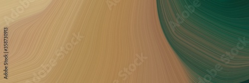 abstract modern header with peru, dark slate gray and dark olive green colors. fluid curved lines with dynamic flowing waves and curves for poster or canvas