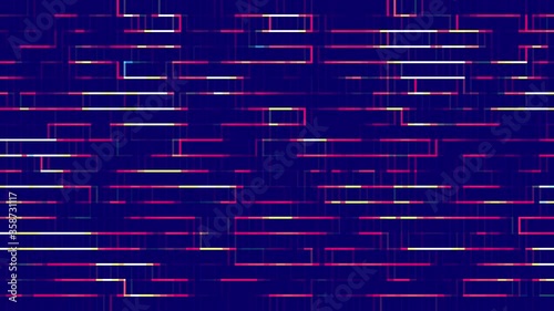 Abstract digital data lines transfer flow background animation loop