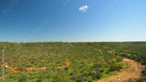 Landscape view over Coalseam Conservation Park and tourist lookout, Western Australia photo